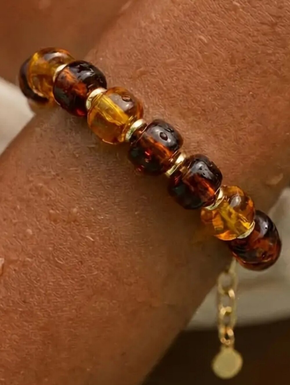Amber Bead Bracelet